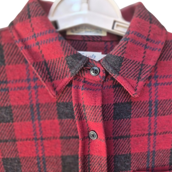 Faherty Legend Sweater Shirt Cherry Creek Plaid Size XS - Picture 5 of 15